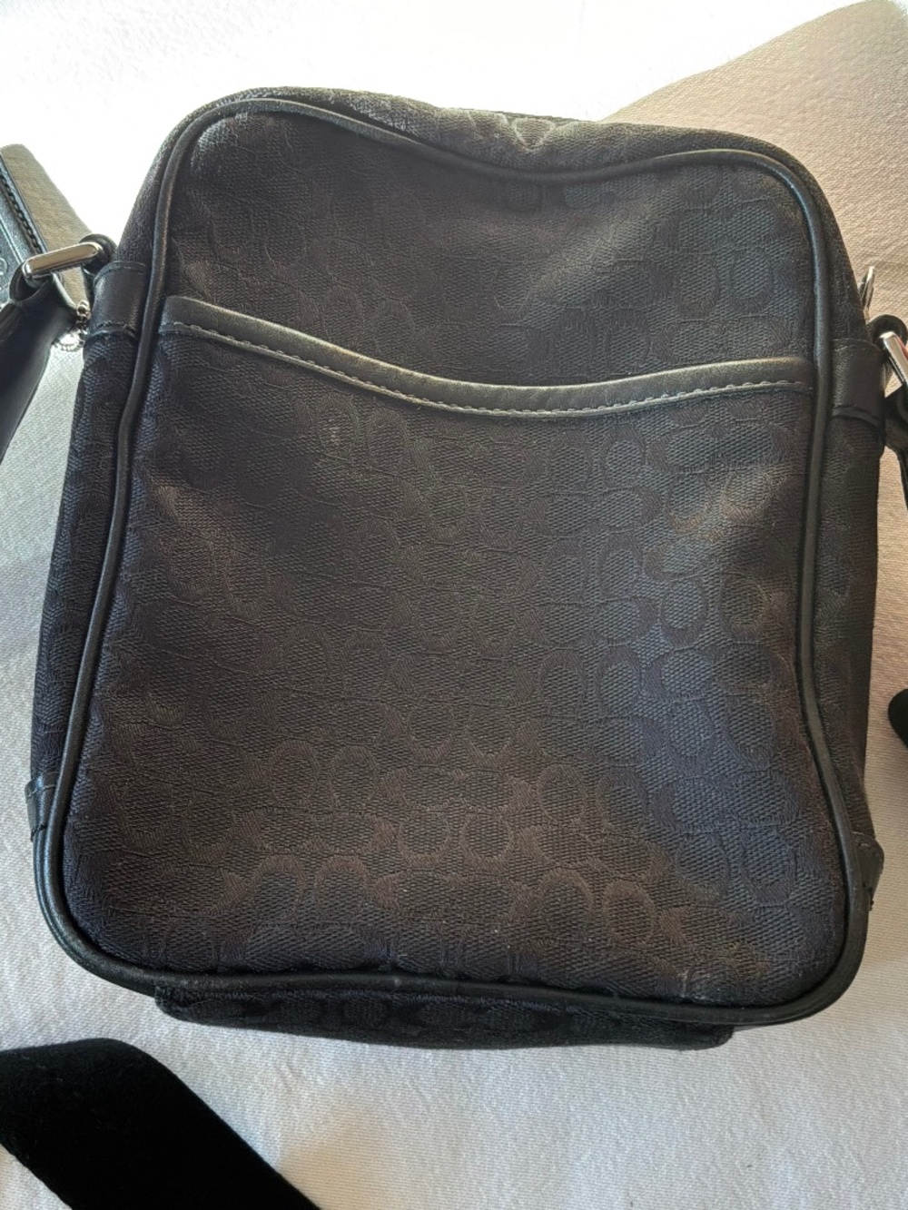 Coach Crossbody in Black Signature Fabric - Picture 2 of 6